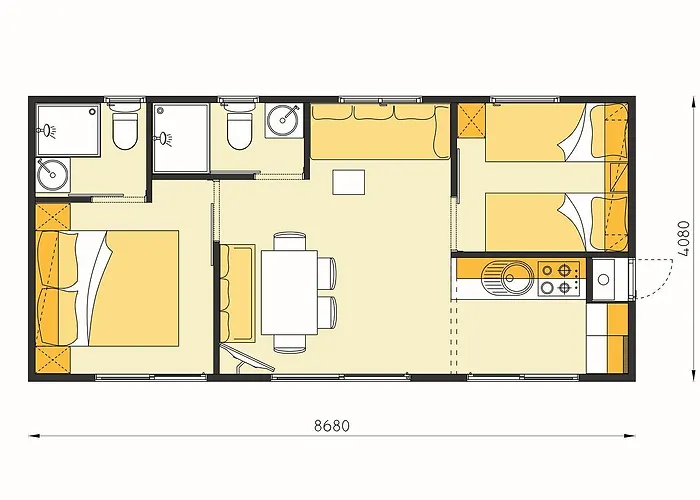 Camp Vransko - Mobile Homes Prázdninový areál 4*